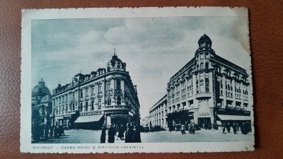 Carte posrtala, Bucuresti Grand Hotel si Galeriile Lafayette, perioada interbelica foto