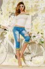 D30-221 Bluza scurta cu umerii goi, M, M/L, S/M