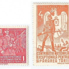 *Romania, lot 903 cu 2 timbre fiscale pentru impozite, 1940, MNH
