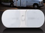 Lampa LED Interior 12V pentru Duba, Rulota si Remorca - 120 LED, 1200LM, 6500K Alb Rece, Cu Intrerupator, Iluminare Compartiment Marfa