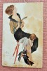 Inima sagetata - Carte postala circulata 1924, Printata