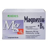 Magneziu + B6, 30 tablete, Beres Pharmaceuticals