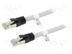 Goobay Patch cord S/FTP Cat 8 2m LSZH gri 24AWG Fire: 8 foto