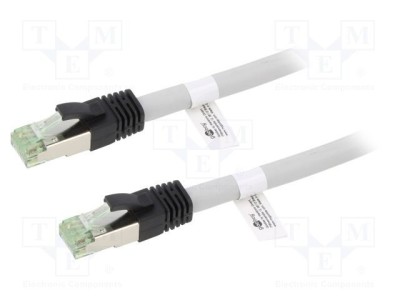 Goobay Patch cord S/FTP Cat 8 2m LSZH gri 24AWG Fire: 8 foto
