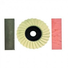 Disc pasla lamelar125 mm flex + pasta Verde + pasta Roz foto