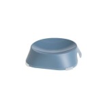 Castron, bol, plat, pentru caine, pisica, suporti antiderapanti, PET reciclat, albastru inchis, 13x13x3.6 cm GartenVIP DiyLine, Fiboo