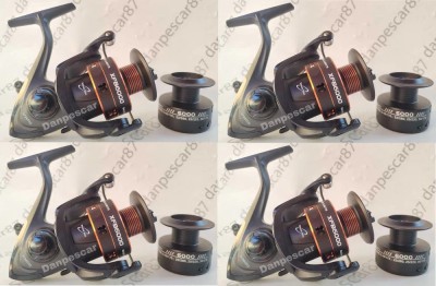 SET 4 Mulinete FL XFB6000 6 rulmenti pentru crap si tambur rezerva foto