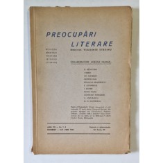 PREOCUPARI LITERARE , ANUL VIII , NUMERELE 1 - 2 , IANUARIE - FEBRUARIE , 1943
