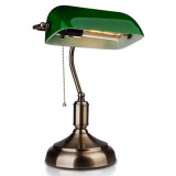 LAMPA BIROU SOCLU E27 CORP METAL SI STICLA - VERDE, Oem