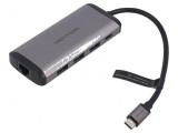 Hub USB 3.0 cu 9 porturi, gri