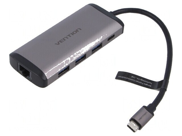 Hub USB 3.0 cu 9 porturi, gri