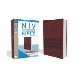 NIV, Value Thinline Bible, Large Print, Imitation Leather, Burgundy