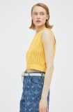 Levi&#039;s vestă din bumbac culoarea galben