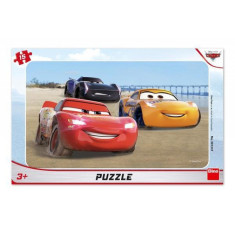 Puzzle Cars 3 - Cursa cu peripetii (15 piese), 25 x 14.5 cm, 3-5 ani