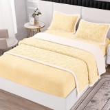 Cumpara ieftin Lenjerie cu elastic 180x200 Comfy V9 Galben (Cocolino)
