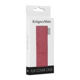 Cumpara ieftin Husa flip cover kruger&amp;matz mist kruger&amp;matz rosu, Apple