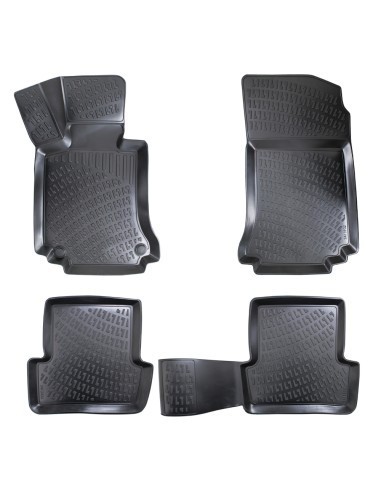 Set covorase auto din cauciuc tip tavita Mercedes C Class W204 2007-2014