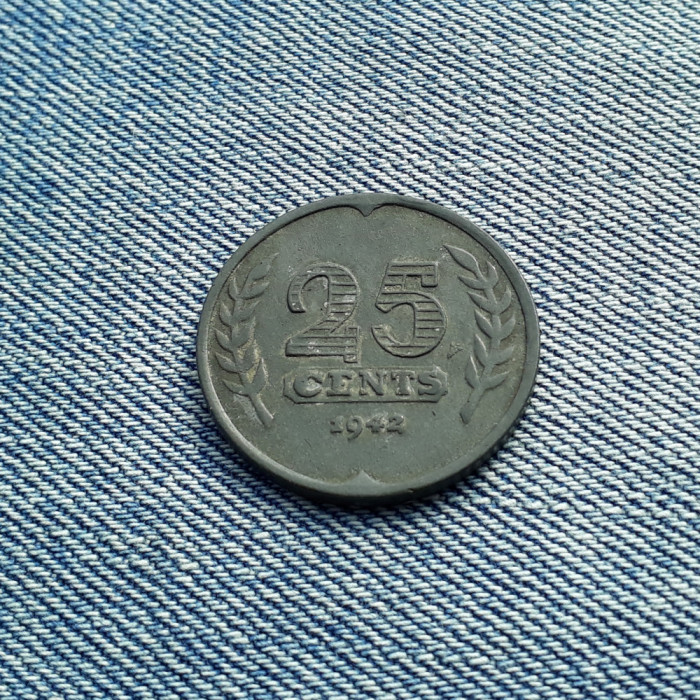 25 Cents 1942 Olanda / Nederland
