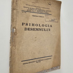 Carte veche Cristea Parlog Psihologia desemnului Pedagogie 1932