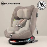 Scaun Auto Popypapa Guardian 360 G406, Omologat i-Size R129, ISOFIX, 40-150 cm, 0-12 ani, 4 Trepte &Icirc;nclinare, Protecție Laterală, Culoare Kaki