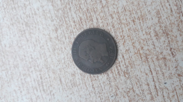 Franța- 5 cents 1856.