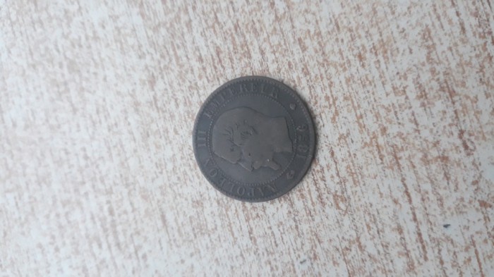 Franța- 5 cents 1856.