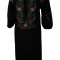 Rochie traditionala R24, negru/albastru , marimea S