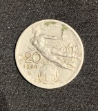 Moneda 20 centesimi 1920