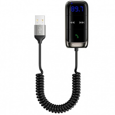 Modulator FM Bluetooth Yesido YAU32, 1 x 3.5mm - 1 x microSD foto