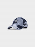 Șapcă cu cozoroc strapback pentru băieți - neagră allover, 4F Sportswear