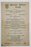 MENIU , SPECIAL DINNER , RESTAURANTUL ATLANTIC CITY , NEW - YORK , 1933