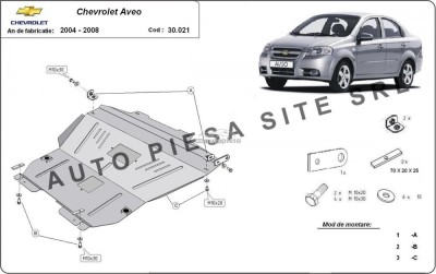 Scut metalic motor Chevrolet Aveo fabricat in perioada 2004 - 2008 APS-30,021 foto