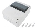Carcasă pentru aparatură modulară IP65 gri deschis 10 module