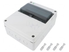 Carcasă pentru aparatură modulară IP65 gri deschis 10 module