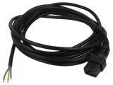 Cablu de Alimentare IEC C19 Mamă cu Blocare 5m Negru 16A