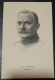 Carte postala, necirculata, Generalul Otto Von Emmich, inceput de secol XX