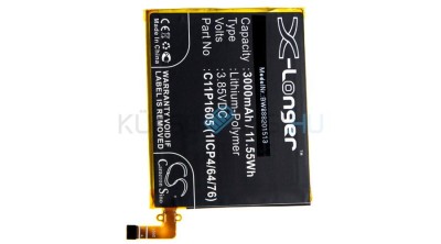 Baterie de telefon mobil VHBW Asus C11P1605 (1ICP4/64/76) - 3000mAh, 3.85V, Li-polymer foto