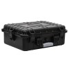 Bagaj de zbor portabil vidaXL, 52x40x19 cm, PP, Negru, Valiza calatorie, Protectie rezistenta, Portabil, Spuma, Durabil