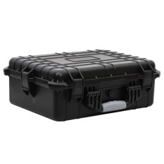 vidaXL Bagaj de zbor portabil, negru, 52x40x19 cm, PP 51799