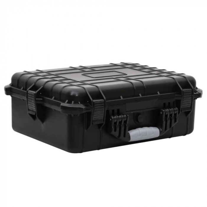 vidaXL Bagaj de zbor portabil, negru, 52x40x19 cm, PP 51799