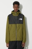 The North Face geaca M Mountain Q Jacket barbati, culoarea verde, de tranzitie, NF0A5IG2PIB1