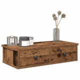 Cumpara ieftin Raft de perete cu sertare Lemn vechi 60x28x15 cm Lemn prelucrat