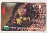 bnk card Cartele telefonice - Cipru - Flori - Wild Flowers of Akamas Forest 10 &pound; (Silver Stripe) - 18CYPC