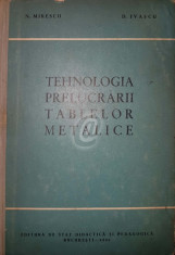 Tehnologia prelucrarii tablelor metalice pentru scolile profesionale si de meserii foto