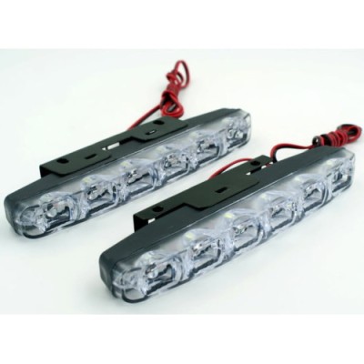 Lumini de zi DRL COB P6S 12V lumina alba Automotive TrustedCars foto