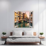 Folie imprimata color pentru decor perete locuinta, dimensiune 125 x 110cm, model: VIEW TO HAVEN 28, AVEX