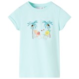Tricou pentru copii, turcoaz deschis, 128