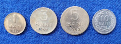 Moneda Set 4 bucati anul 1952 Republica Populara - 1 Ban - 3, 5 si 10 Bani foto
