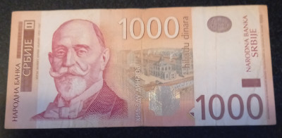 SERBIA 1.000 DINARI / 2013. foto
