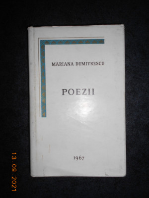 MARIANA DUMITRESCU - POEZII (1967, editie cartonata, prima editie) foto